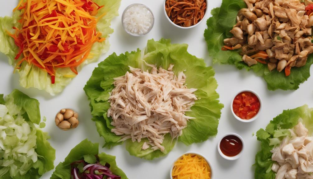 personalized lettuce wrap creation