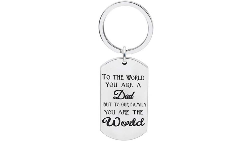 personalized stainless steel keychain