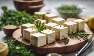 plant based feta made with tofu