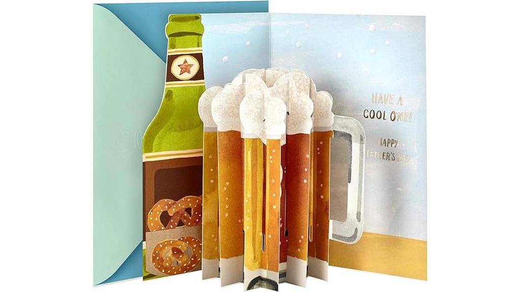 pop up beer themed father s day card