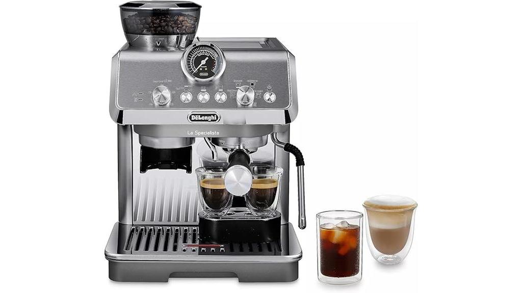 premium espresso machine with cold brew feature