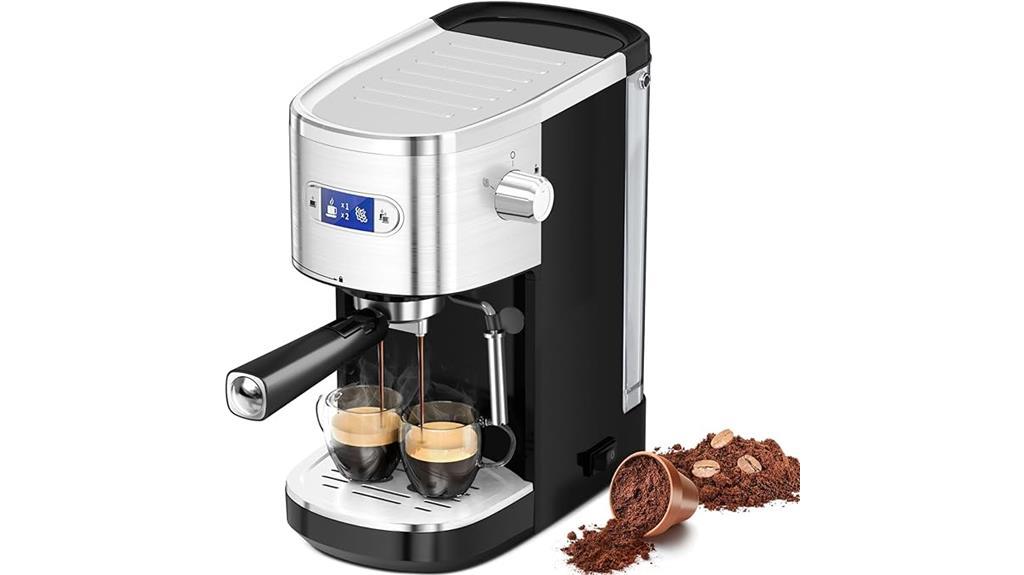 professional espresso machine details