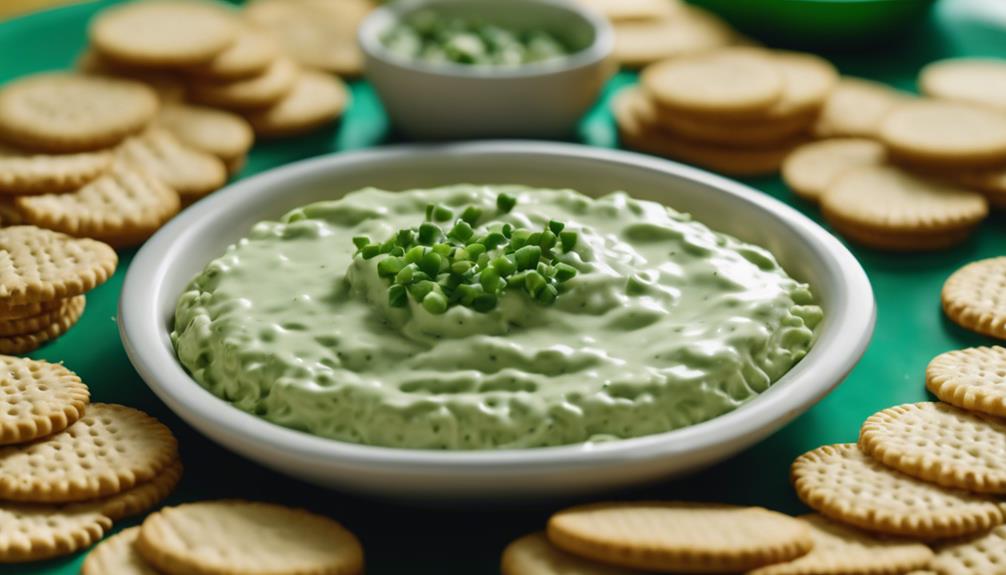 ritz and scallion dip