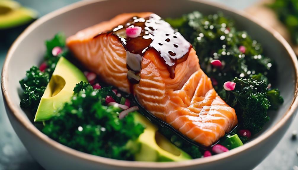 satisfying teriyaki salmon bowl