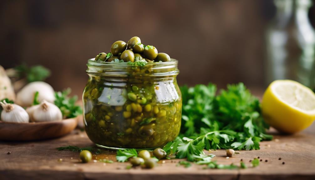 savory green olive sauce