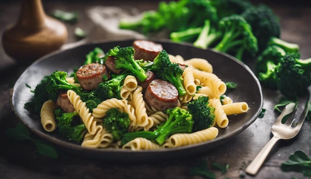 savory sausage with vegetables