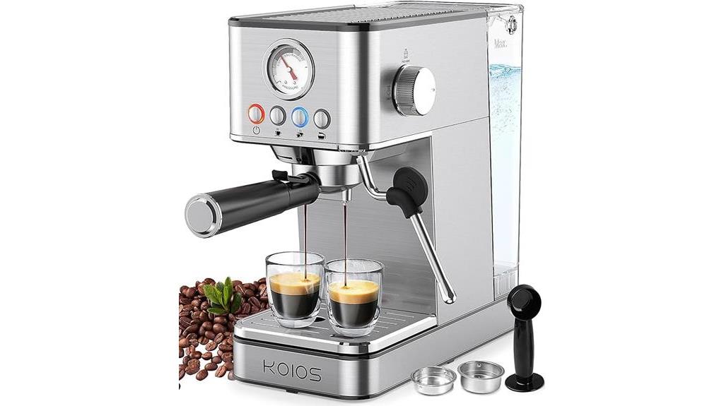 semi automatic espresso machine 20 bar