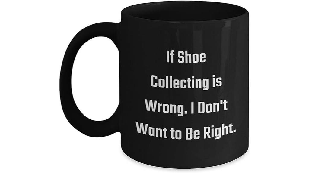 shoe themed coffee mug gift