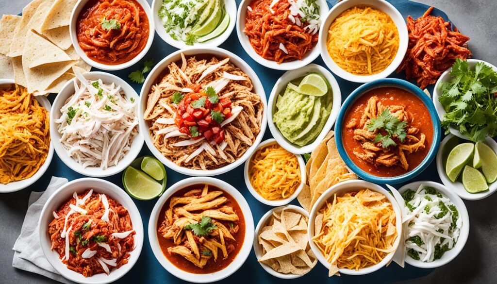 shredded chicken options