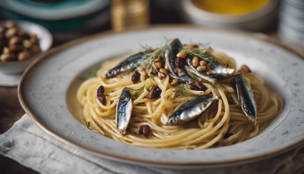 sicilian sardine pasta dish