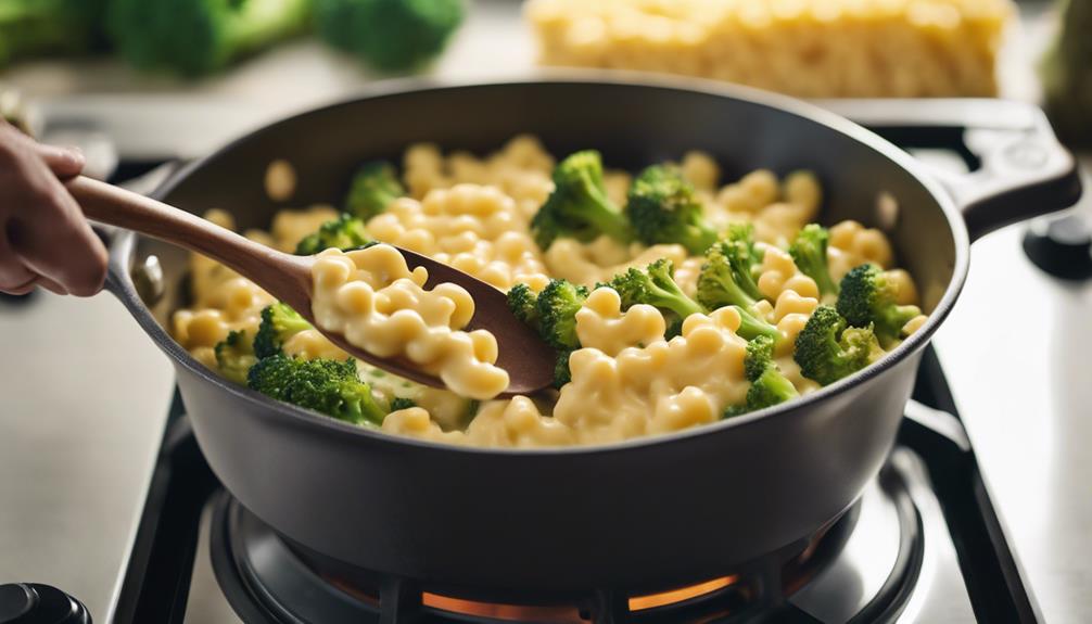 simple cheesy broccoli pasta