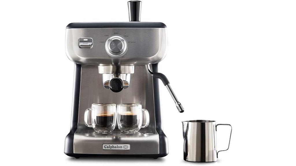 stainless steel espresso machine