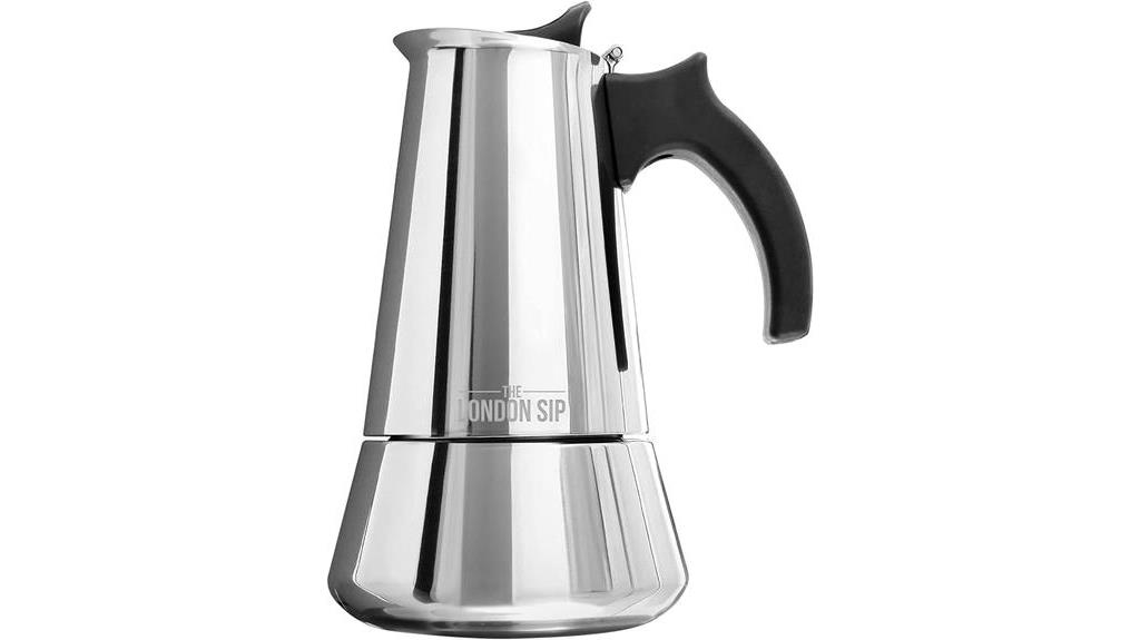 stainless steel espresso maker