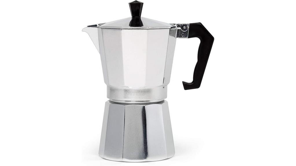 stovetop espresso maker silver