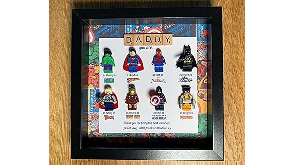 superhero themed frame for dad