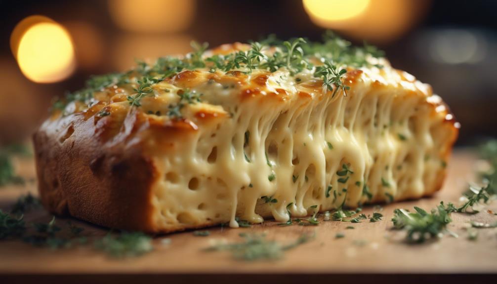 tasty cheese filled bread option