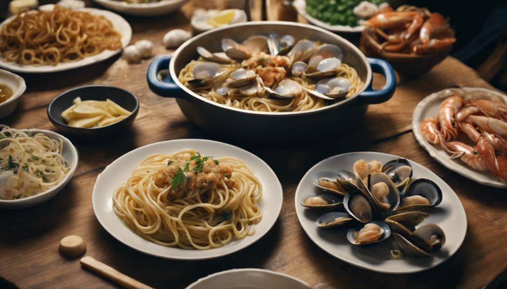 tasty seafood dishes offered