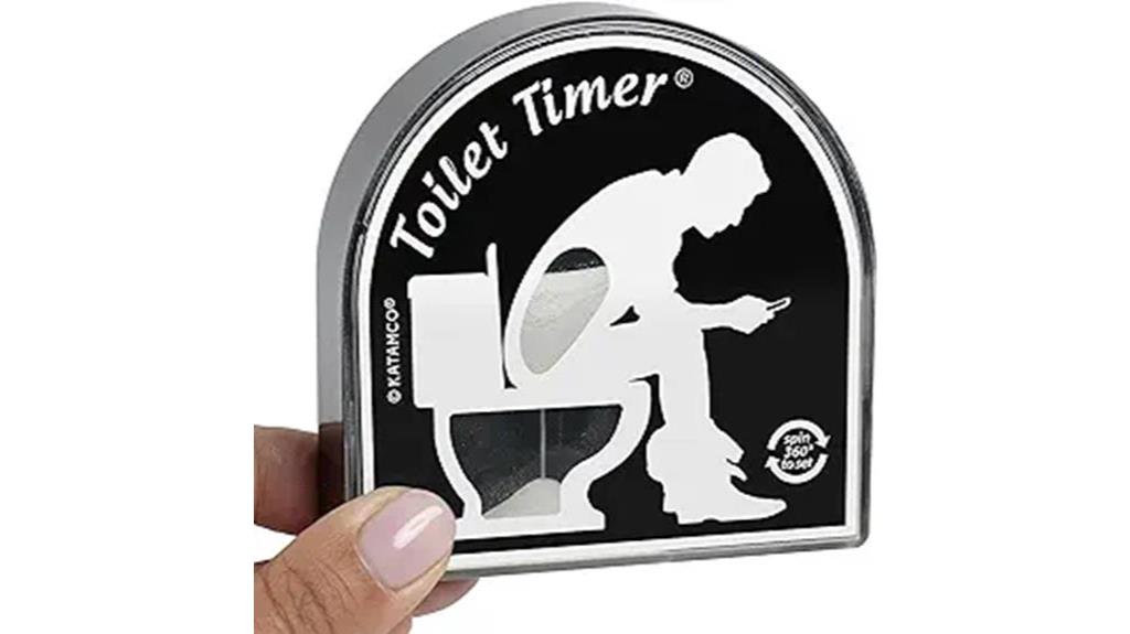 toilet timer with humor
