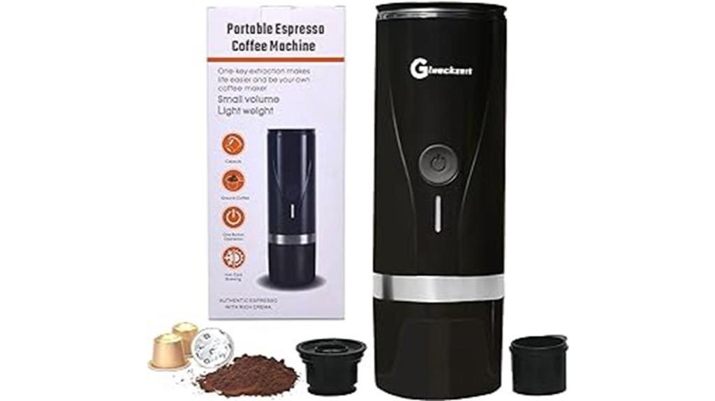 travel friendly electric espresso maker