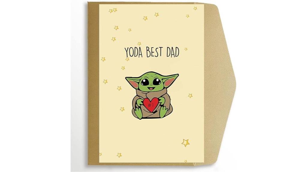 yoda themed father s day card