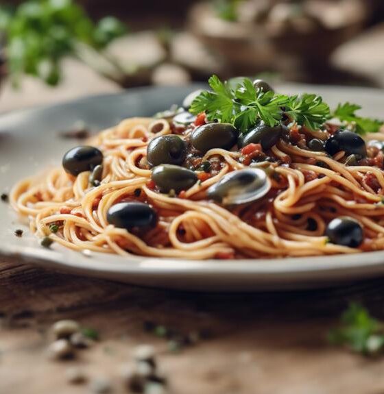 zesty tomato anchovy pasta