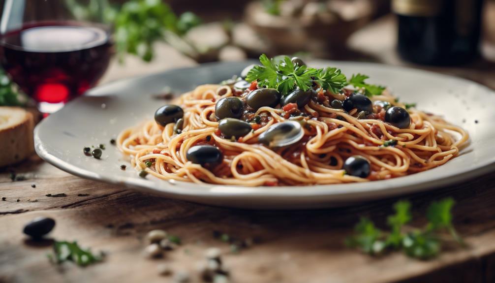 zesty tomato anchovy pasta