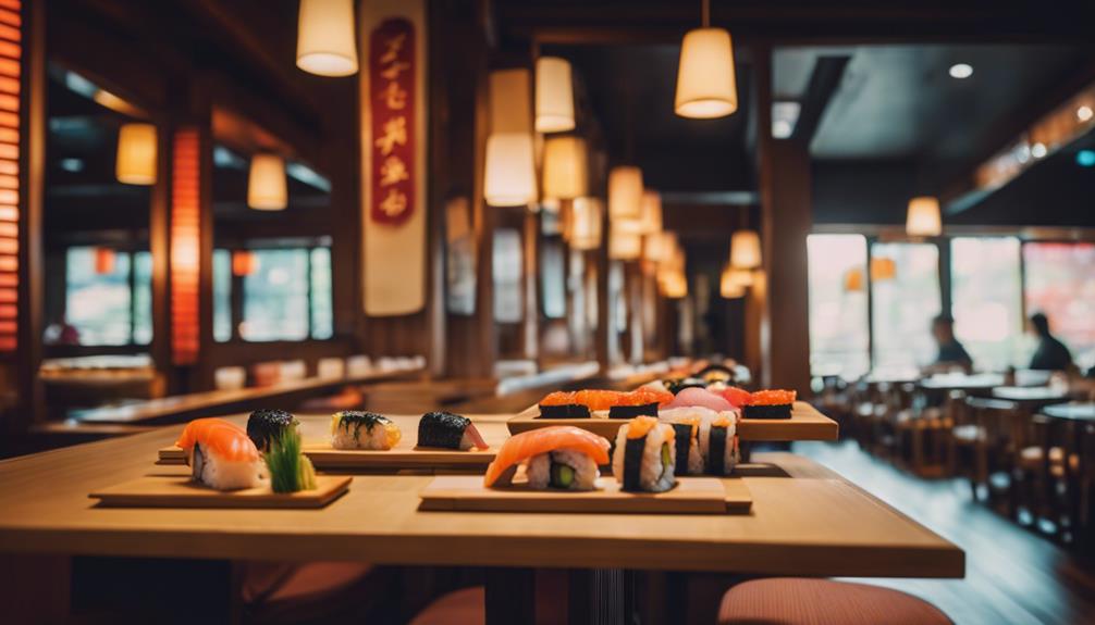 panoramic overview of restaurant