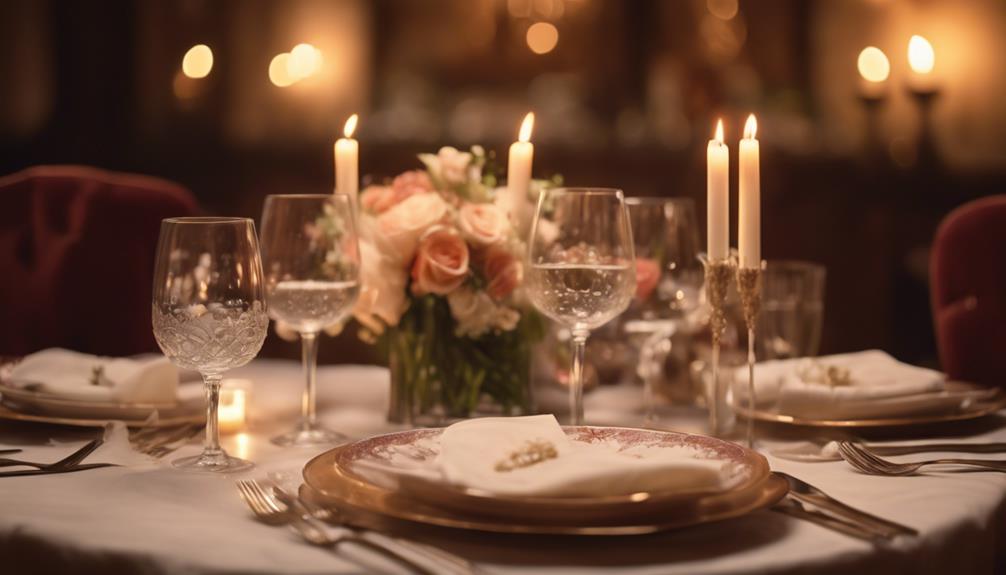 romantic atmosphere for special occasions