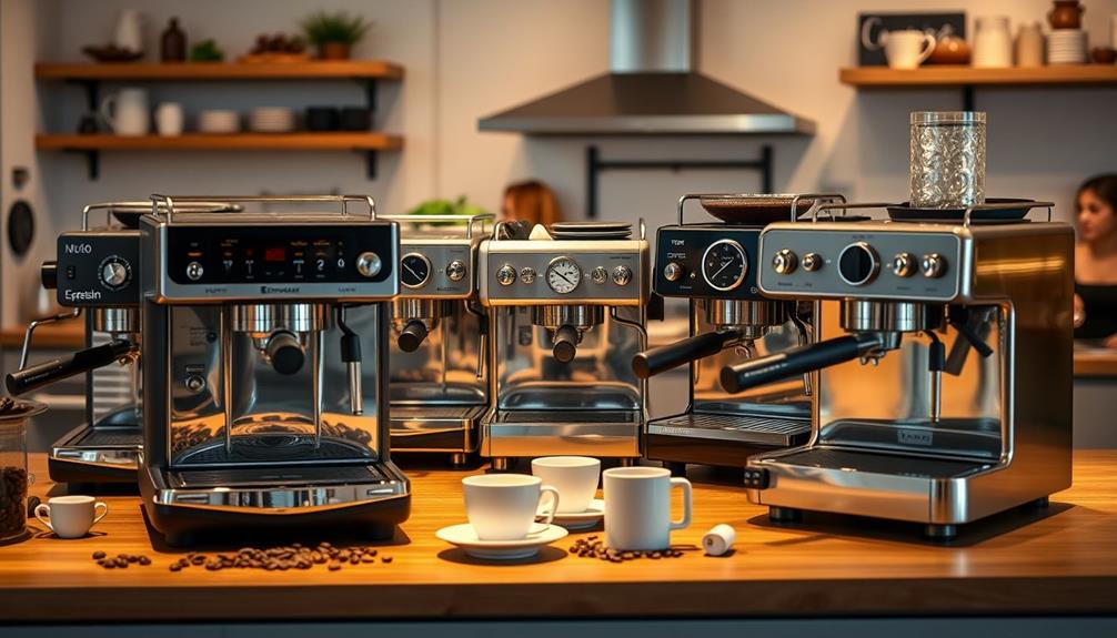 affordable espresso machine selection