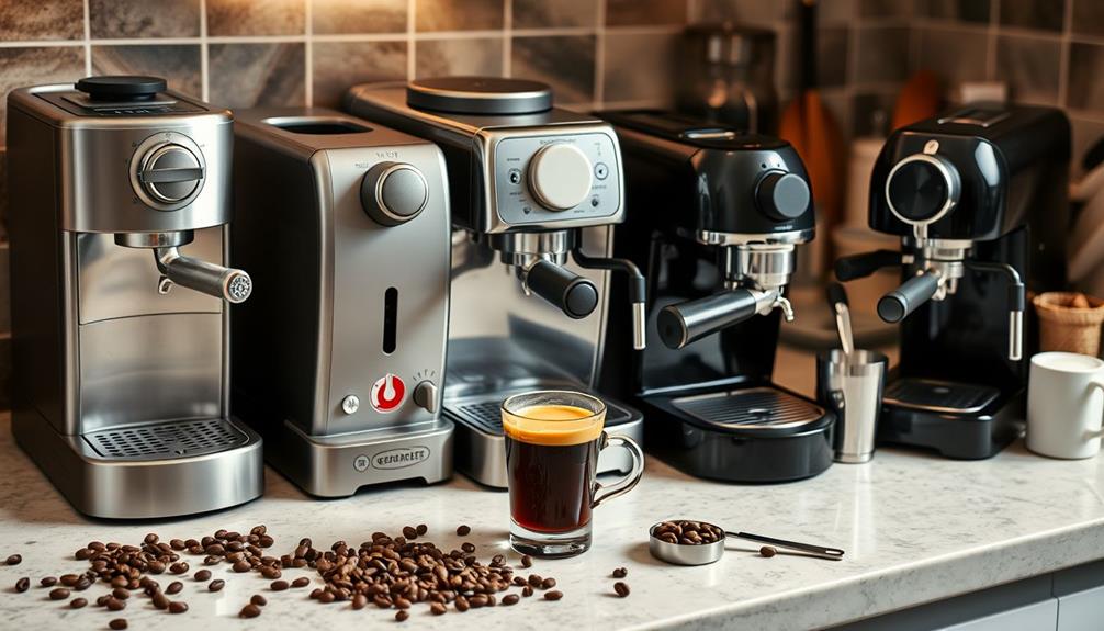 affordable espresso machine selection