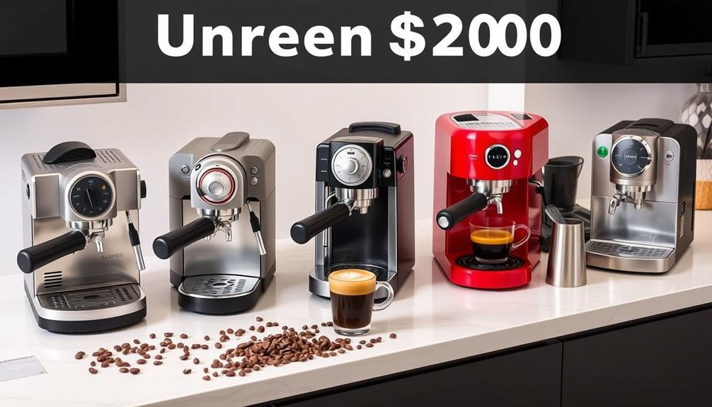 budget friendly espresso machine selection