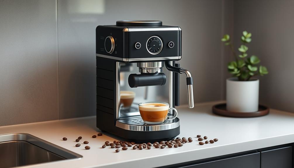 compact espresso machines for space