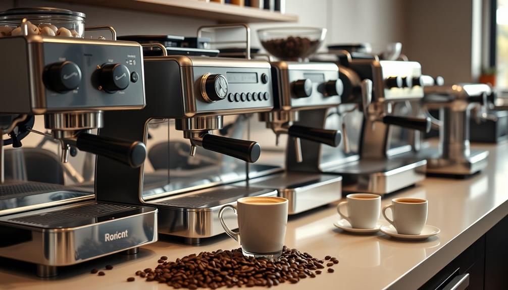 home espresso machine selection