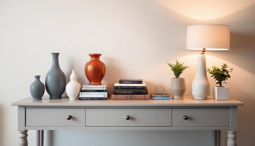 console table styling tips