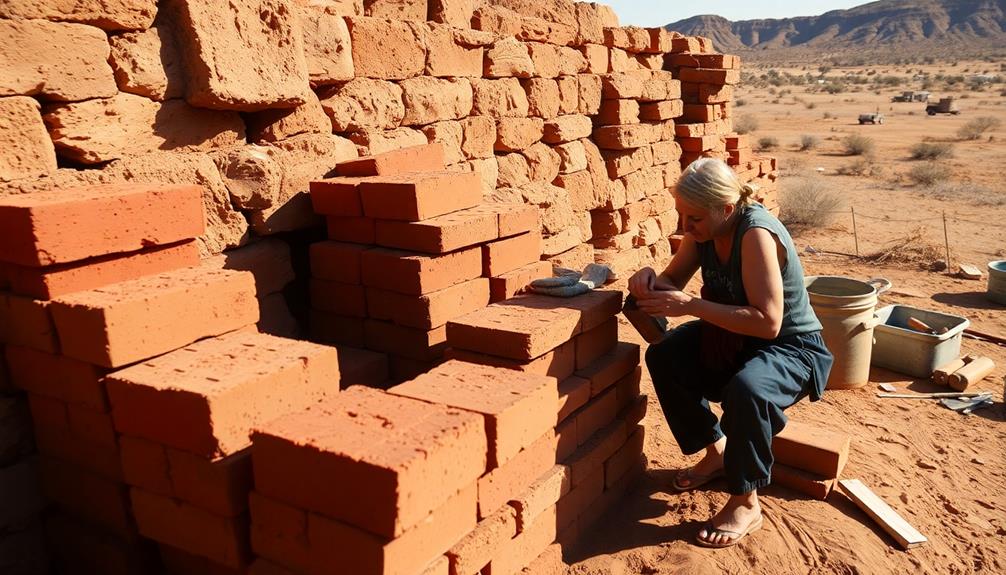 constructing sturdy adobe barriers