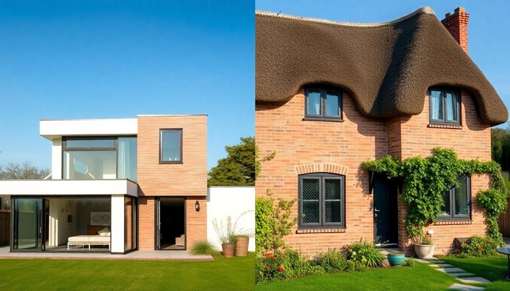 contemporary versus classic architecture