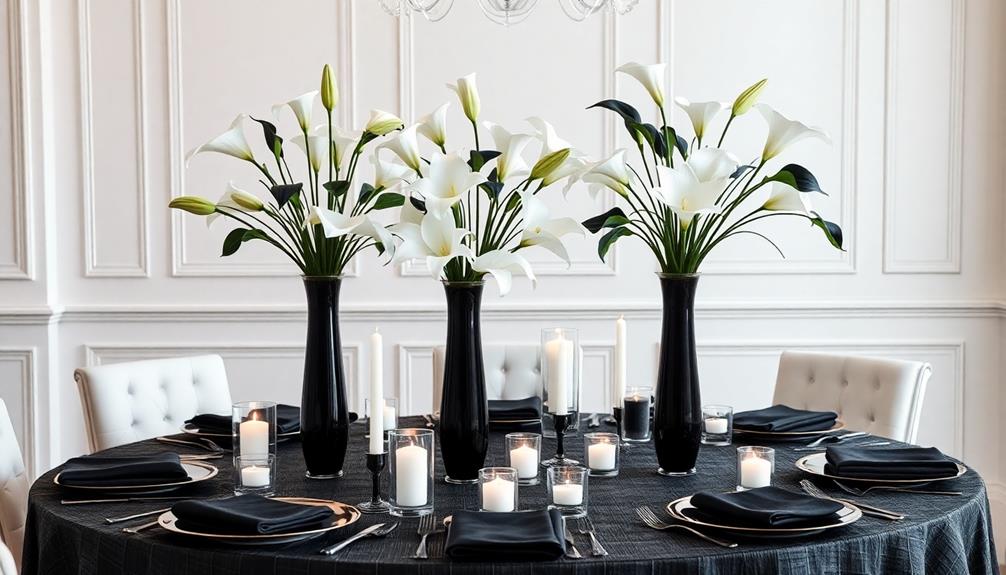 elegant floral table decor