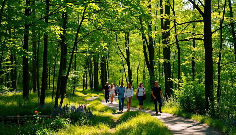 exploring nature with guides