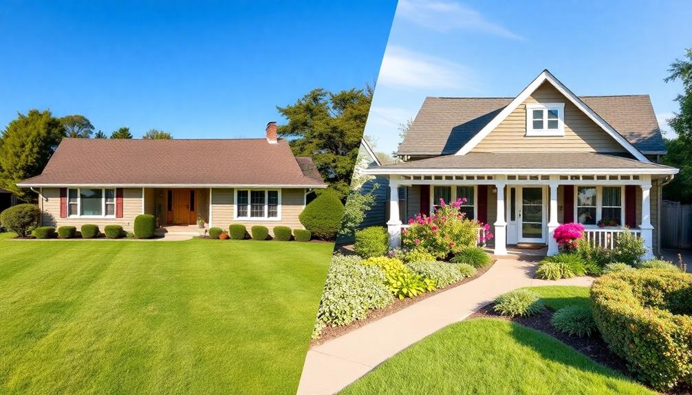 ranch bungalow housing comparison