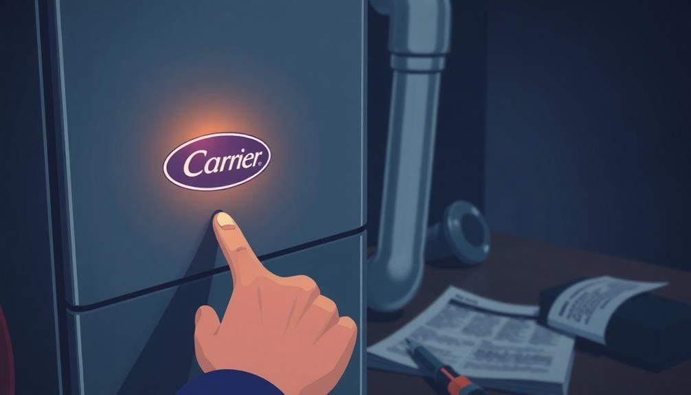 resetting carrier furnace instructions
