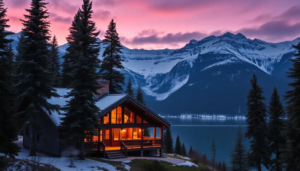 scenic mountain getaway escape