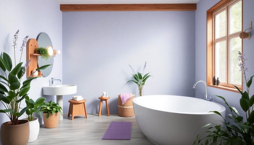 soothing bathroom color palette
