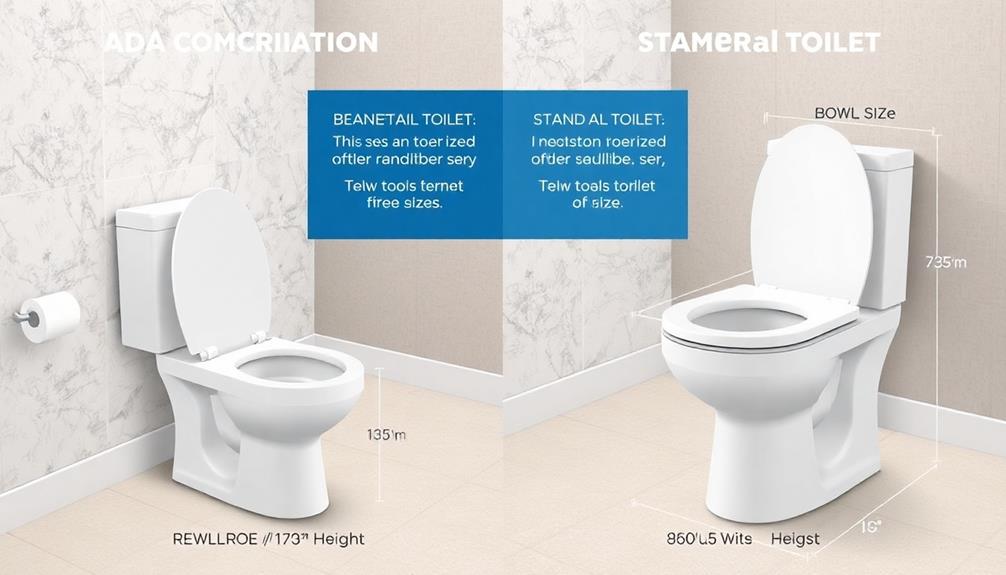 standard toilet comparison analysis