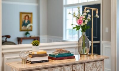 stylish console table makeover