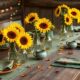 sunflower decor table transformation