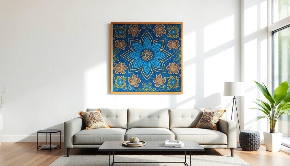 traditional fabric art decor