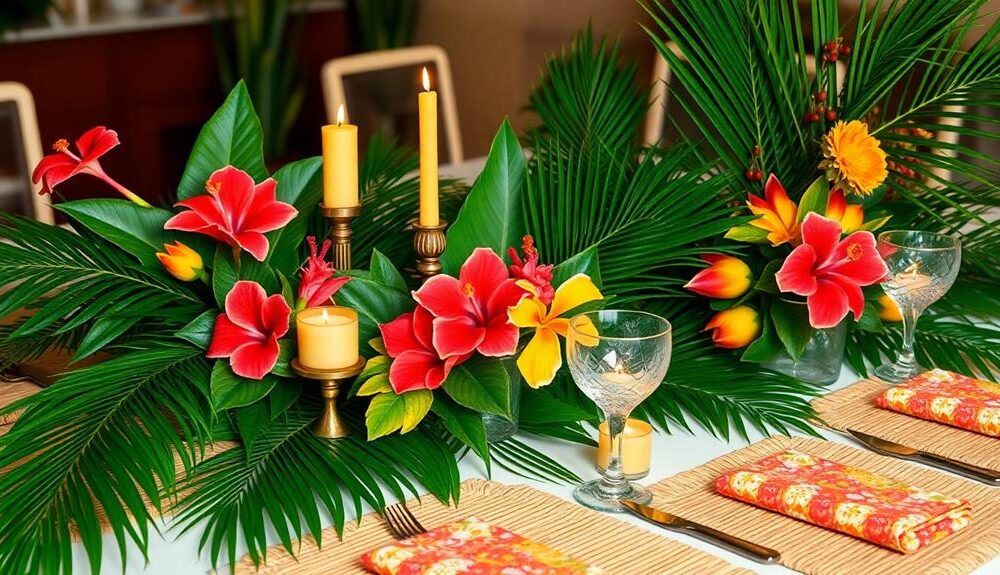 tropical table decor ideas