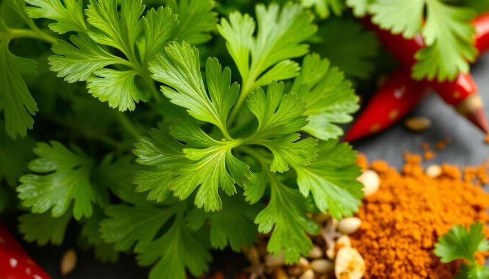 cilantro herb characteristics summary