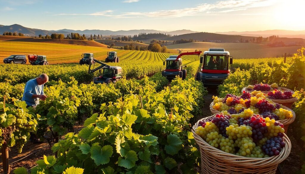 grape harvesting methods