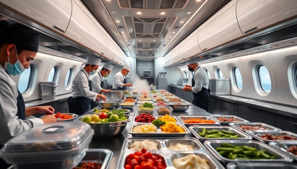 in flight meal cooking methods